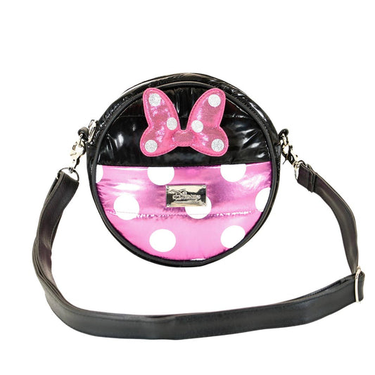 Disney Minnie Mouse Air-Round Padding Shoulder Bag, Black