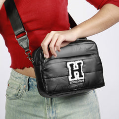 Harry Potter H-Bag IBiscuit Padding Shoulder Bag, Black
