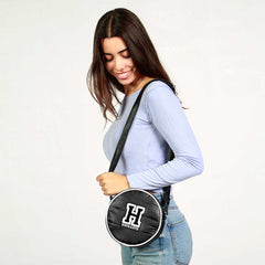 Harry Potter H-Padding Round Shoulder Bag, Black