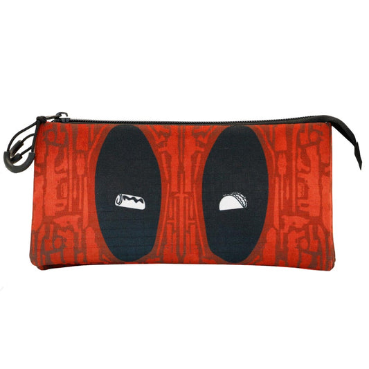 Marvel Deadpool Weapons - Triple ECO Pencil Case, Red