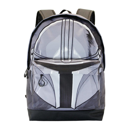 Star Wars The Mandalorian Helmet-HS FAN Backpack, Grey