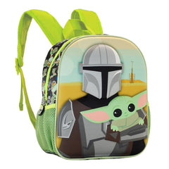 Star Wars The Mandalorian Eyes-Small 3D Backpack, Green