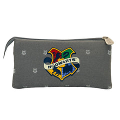 Harry Potter Greyly-Harry Potter Triple HS Pencil Case, Gray