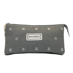 Harry Potter Greyly-Harry Potter Triple HS Pencil Case, Gray