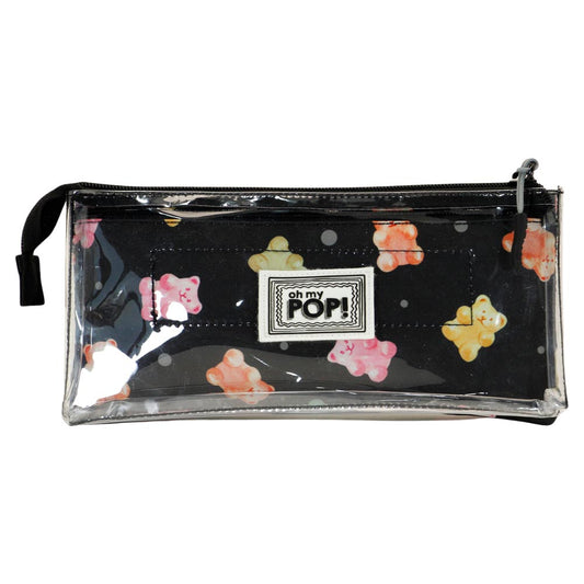 Oh My Pop Gummy-Estuche Portatodo Triple Clear, Multicolor