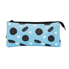 Oh My Pop Crunchy-Estuche Portatodo Triple Clear, Multicolor