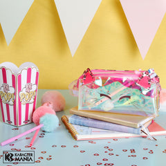 Oh My Pop! Feline-Laser Pencil Case, Pink