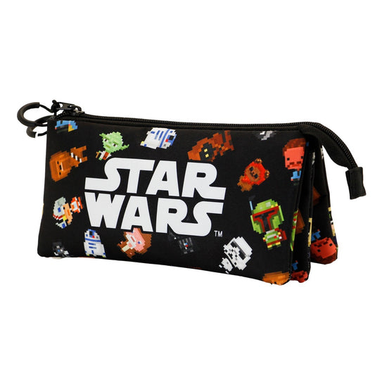 Star Wars Chibi-Estuche Portatodo Triple FAN, Multicolor