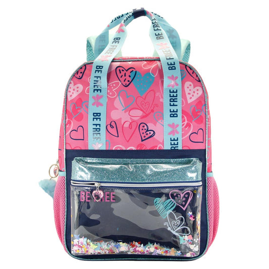Oh My Pop Be Free-Mochila Glitter, Rosa