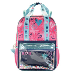 Oh My Pop Be Free-Glitter Backpack, Pink