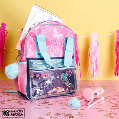 Oh My Pop Be Free-Glitter Backpack, Pink