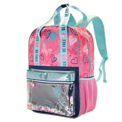 Oh My Pop Be Free-Glitter Backpack, Pink