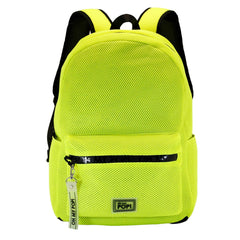 Oh My Pop Yellow Neon-Mesh Backpack, Yellow