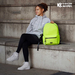 Oh My Pop Yellow Neon-Mesh Backpack, Yellow