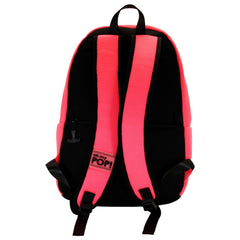 Oh My Pop Fuchsia Neon Fuchsia-Mesh Backpack, Pink