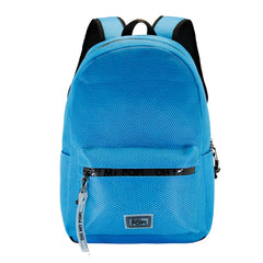 Oh My Pop Cyan Neon Neon-Mesh Backpack, Blue