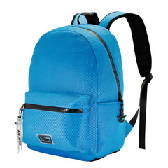 Oh My Pop Cyan Neon Neon-Mesh Backpack, Blue