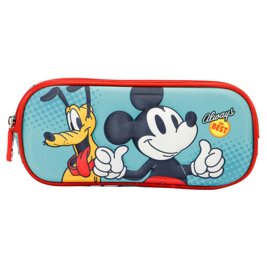 Disney Mickey Mouse Best-Estuche Portatodo 3D Doble, Verde