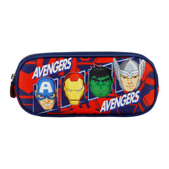 Marvel The Avengers The Four-Double 3D Pencil Case, Red