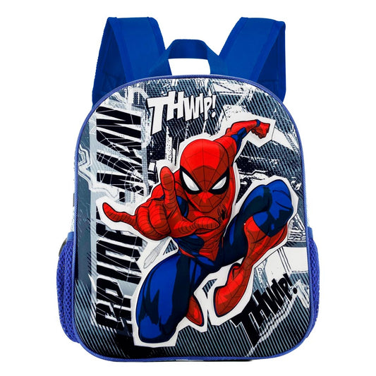 Marvel Spiderman Jumping-Mochila 3D Pequeña, Gris