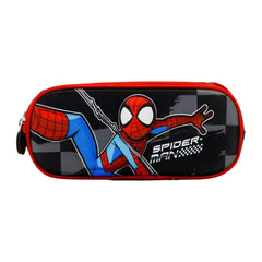 Marvel Spiderman Rally - 3D Double Pencil Case, Black