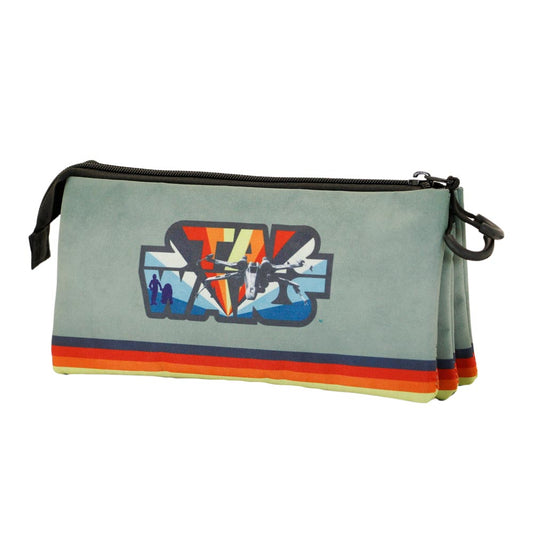 Star Wars Vintage-Estuche Portatodo Triple FAN, Gris