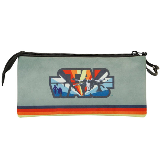 Star Wars Vintage-Estuche Portatodo Triple FAN, Gris