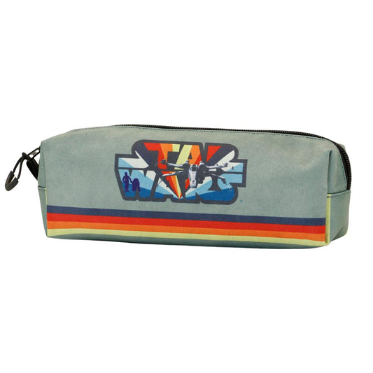 Star Wars Vintage-Estuche Portatodo Cuadrado FAN, Gris