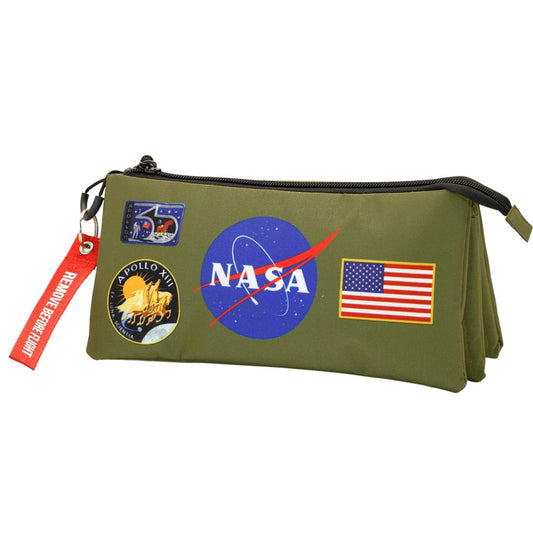 NASA Khaki-Triple FAN Carrying Case, Multicolor