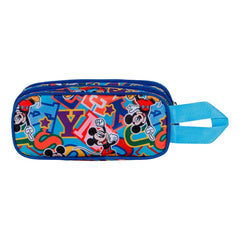 Disney Mickey Mouse Blissy-Estuche Portatodo 3D Doble, Azul