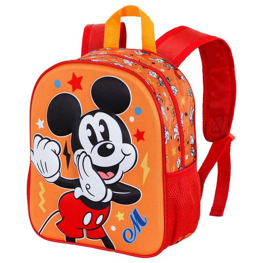 Disney Mickey Mouse Whisper-Mochila 3D Pequeña, Naranja