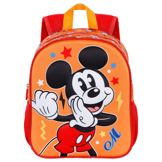 Disney Mickey Mouse Whisper-Mochila 3D Pequeña, Naranja