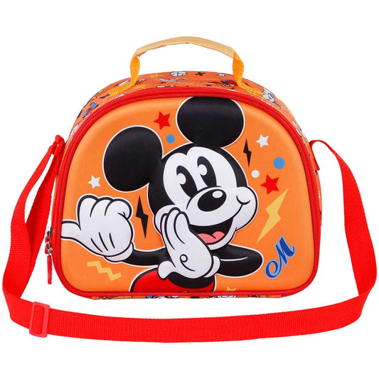 Disney Mickey Mouse Whisper-Disney Mickey Mouse Whisper 3D Lunch Bag, Orange