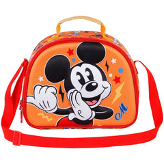 Disney Mickey Mouse Whisper-Disney Mickey Mouse Whisper 3D Lunch Bag, Orange