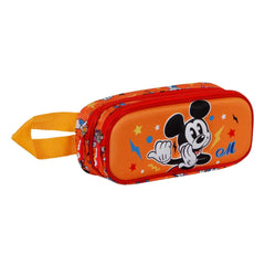 Disney Mickey Mouse Whisper-Estuche Portatodo 3D Doble, Naranja