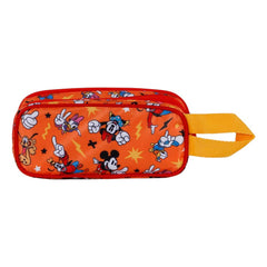 Disney Mickey Mouse Whisper-Estuche Portatodo 3D Doble, Naranja