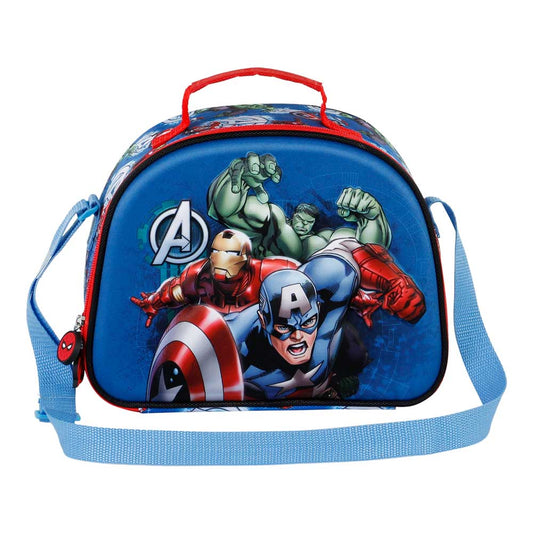 Marvel The Avengers Energy-3D Lunch Bag, Blue