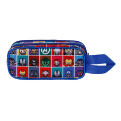Marvel Capitán América Punch-Estuche Portatodo 3D Doble, Azul