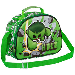 Marvel Hulk Greenmass-3D Lunch Bag, Green