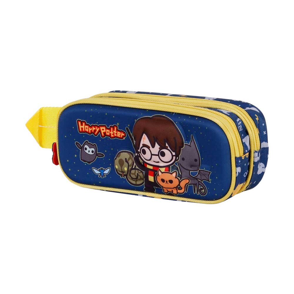 Harry Potter Beasty Friends-Astuccio 3D Doppio, Blu