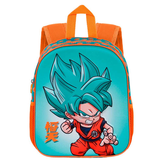 Dragon Ball (Bola de Dragón) Blue-Mochila 3D Pequeña, Multicolor