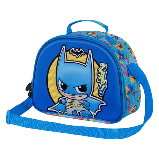 DC Comics Batman Zap-Bag Bag 3D Lunch Bag, Multicolor