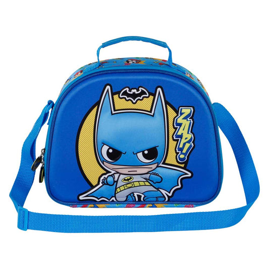 DC Comics Batman Zap-Bag Bag 3D Lunch Bag, Multicolor