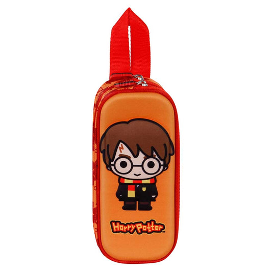 Harry Potter Bobblehead-Estuche Portatodo 3D Doble, Naranja