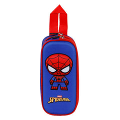 Marvel Spiderman Bobblehead-Estuche Portatodo 3D Doble, Azul