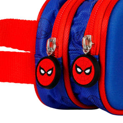 Marvel Spiderman Bobblehead-Estuche Portatodo 3D Doble, Azul