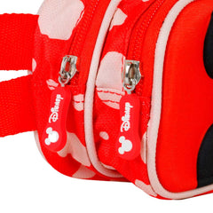 Disney Mickey Mouse Bobblehead-3D Double Pencil Case, Red