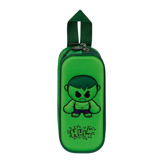 Marvel Hulk Bobblehead-Double 3D Green Pencil Case