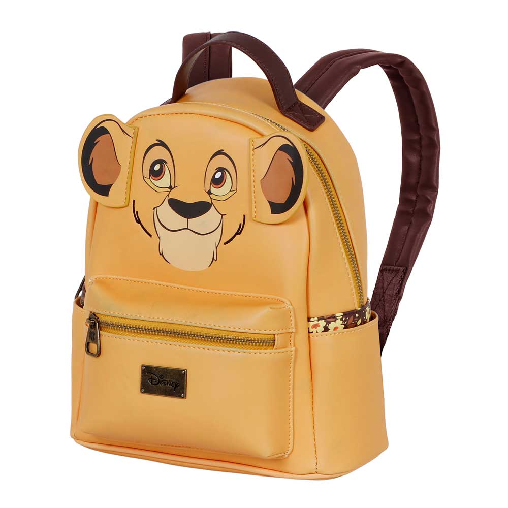Disney El Rey León Face-Mochila Heady, Amarillo