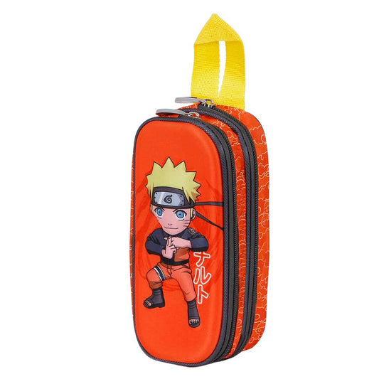 Naruto Chikara-Double 3D Pencil Case, Multicolor